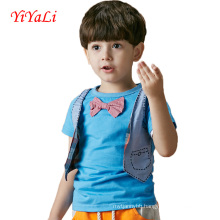 2016 Summer Fake Two Piece Cotton T-Shirt for Little Boy